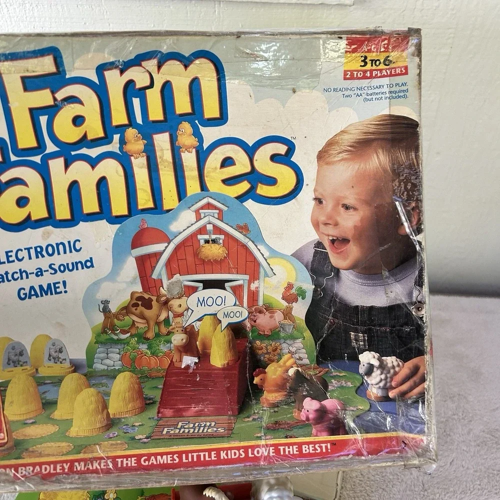1996 Milton Bradley Farm Families Electronic Match Game WORKS 🐷Complete!